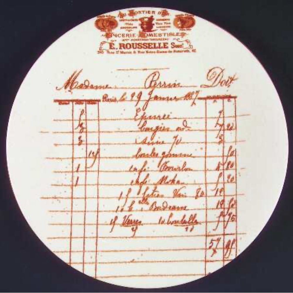 Sabatier French Menu Bone China Dinner Plates [set of 4]